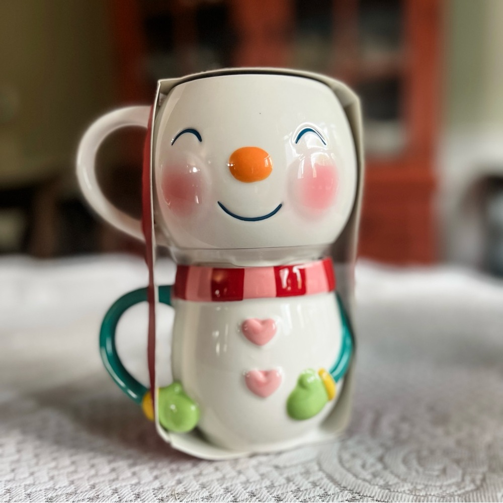 HALLMARK Snowman Christmas Stackable Mugs